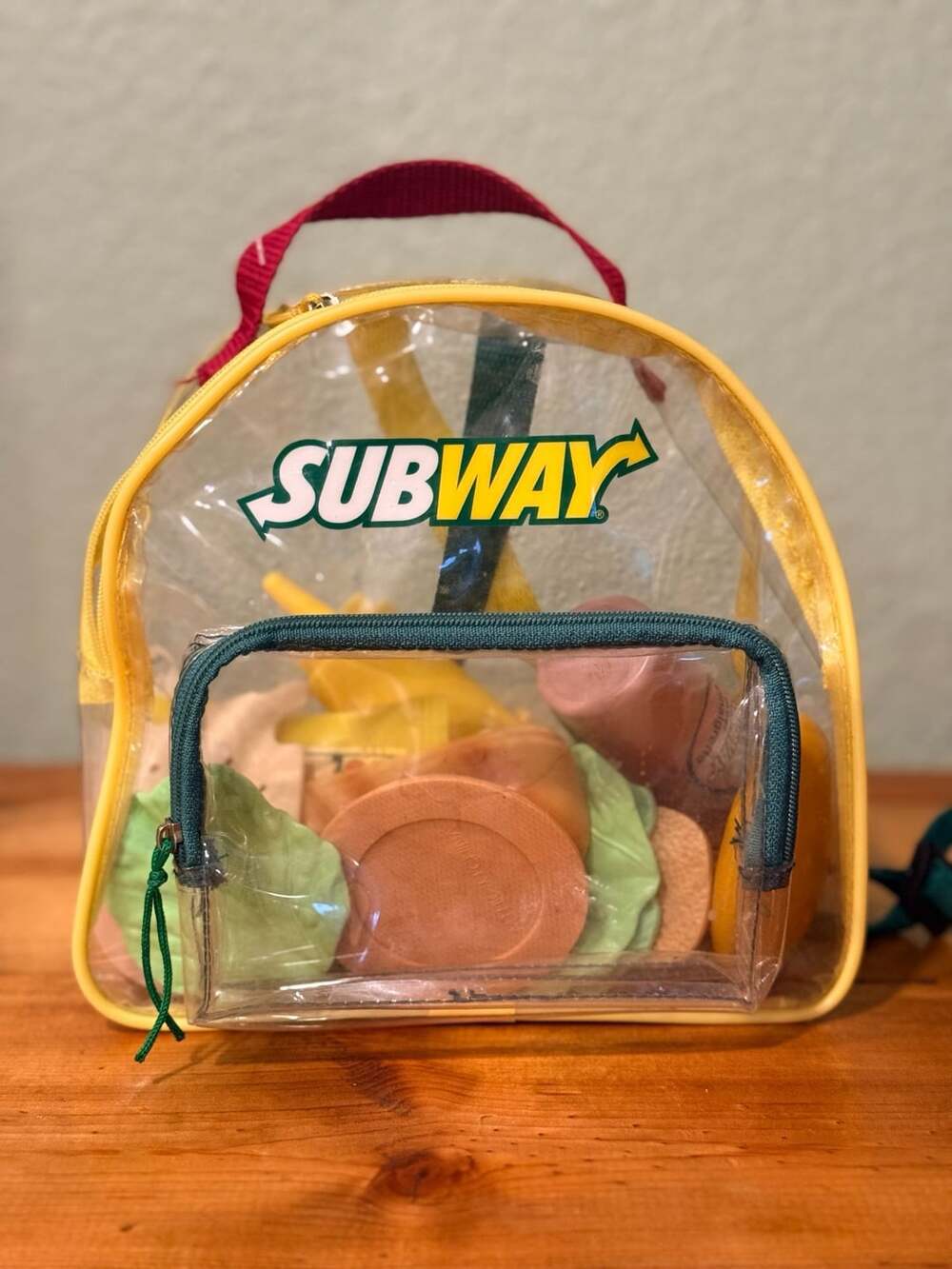 Subway Kids Zip Backpack 24 Pieces Pretend Play Sandwich Toy Missing Pieces